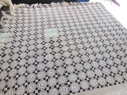 Nappe ancienne quelques fil à remanier superbe franges ou étole B1