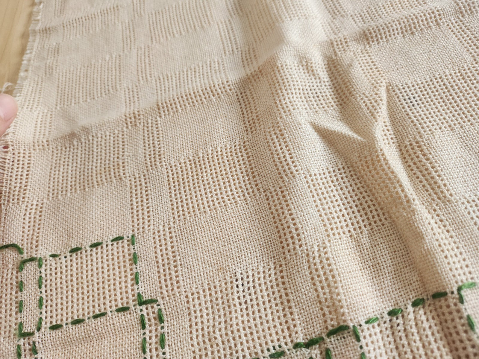 Grand ouvrage de dame ancien a terminer broderie 155 sur 92 cm B8