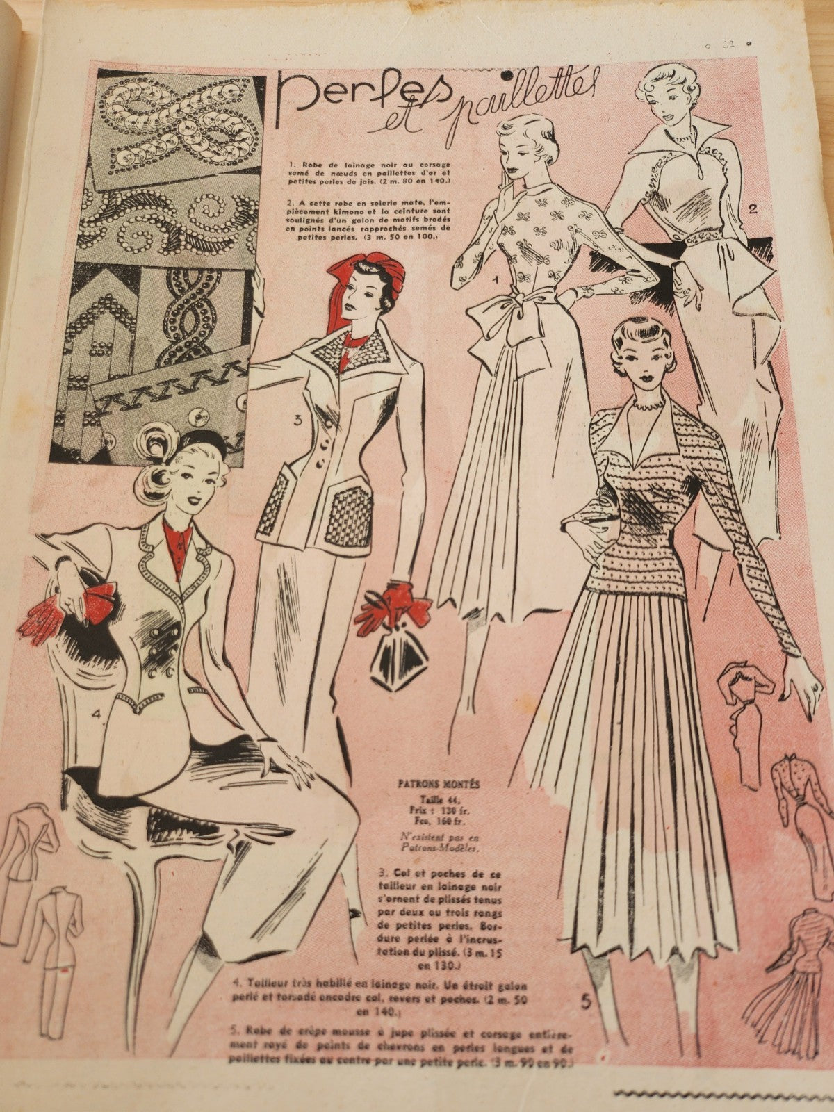 Le petit echo de la mode 1950 n°6 mode française année 50