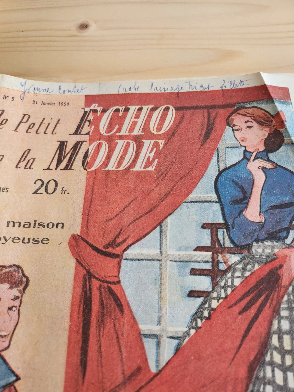 Le petit echo de la mode 1954 n°5  la maison Joyeuse idée pas cher  les canards