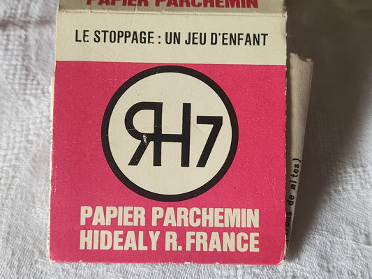 Mercerie vintage collection papier parchemin stoppage T1
