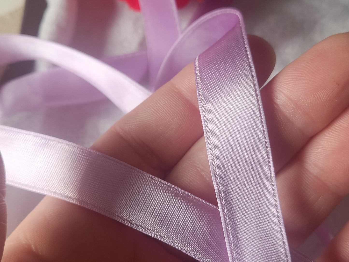 Ruban ancien rayonne vintage violet 3 mètres sur 1,6 cm  B5 n°5