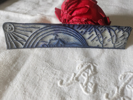 Tampon ancien sans support frise broderie collection les saisons   n°29-2