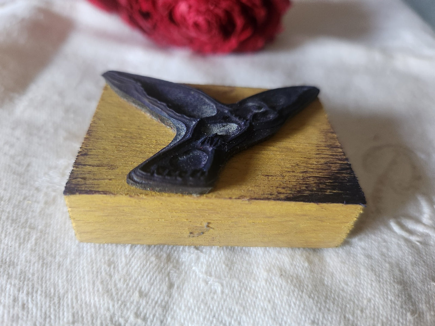 Tampon ancien oiseau vintage ecole scolaire collection  n°56-2