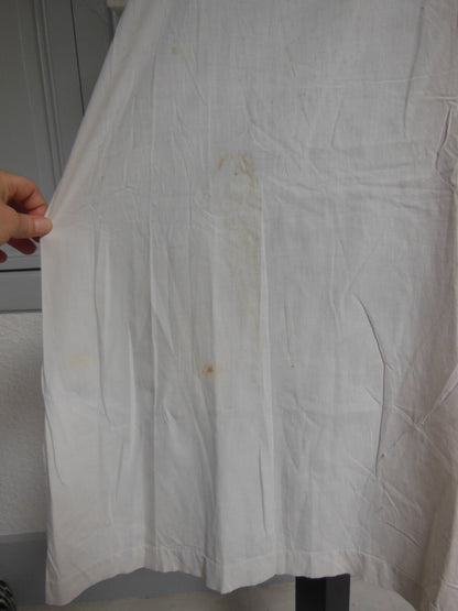 Chemise de nuit ancienne dentelle à nettoyer ou teindre B7