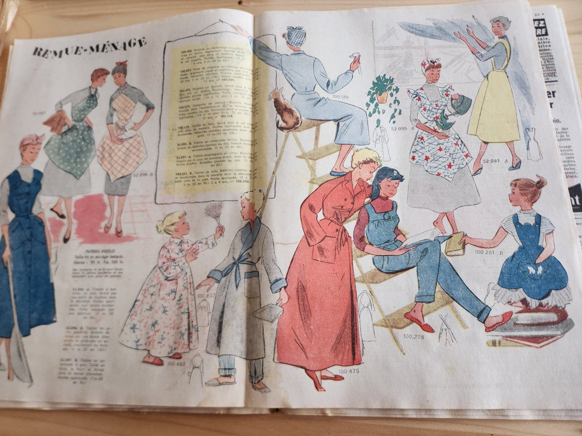 Le petit echo de la mode 1954 n°5  la maison Joyeuse idée pas cher  les canards
