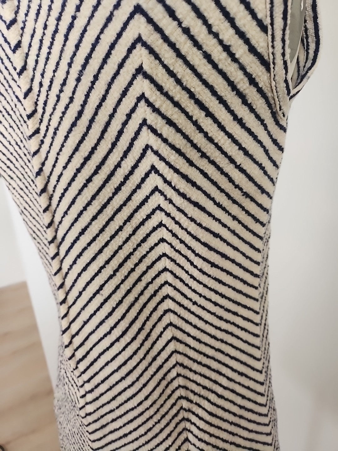 Pur vintage robe ancienne tricosa style marinière épaisse 38 ?  ref portant
