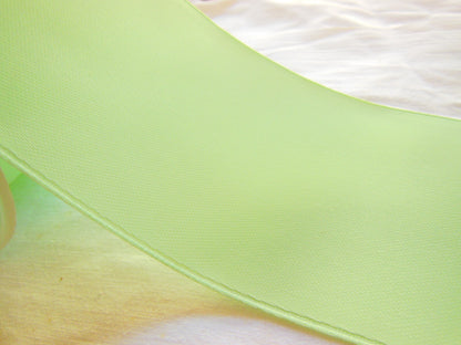 Ruban satin couverture extra large vert 2 métres sur 7 cm superbe qualité  B4