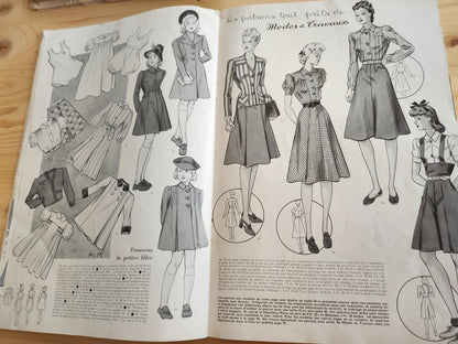 Modes et travaux  aout 1939 couverture serge ivanoff mode pub chasse n°472