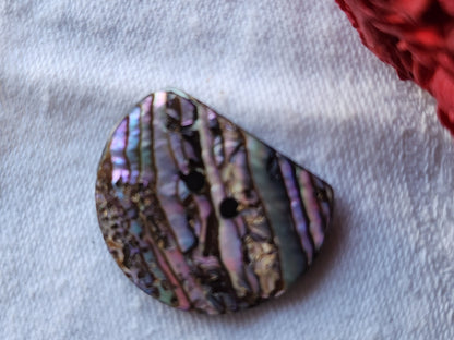 Collection bouton ancien en nacre mordoré demi sphere 2,7 cm D13N