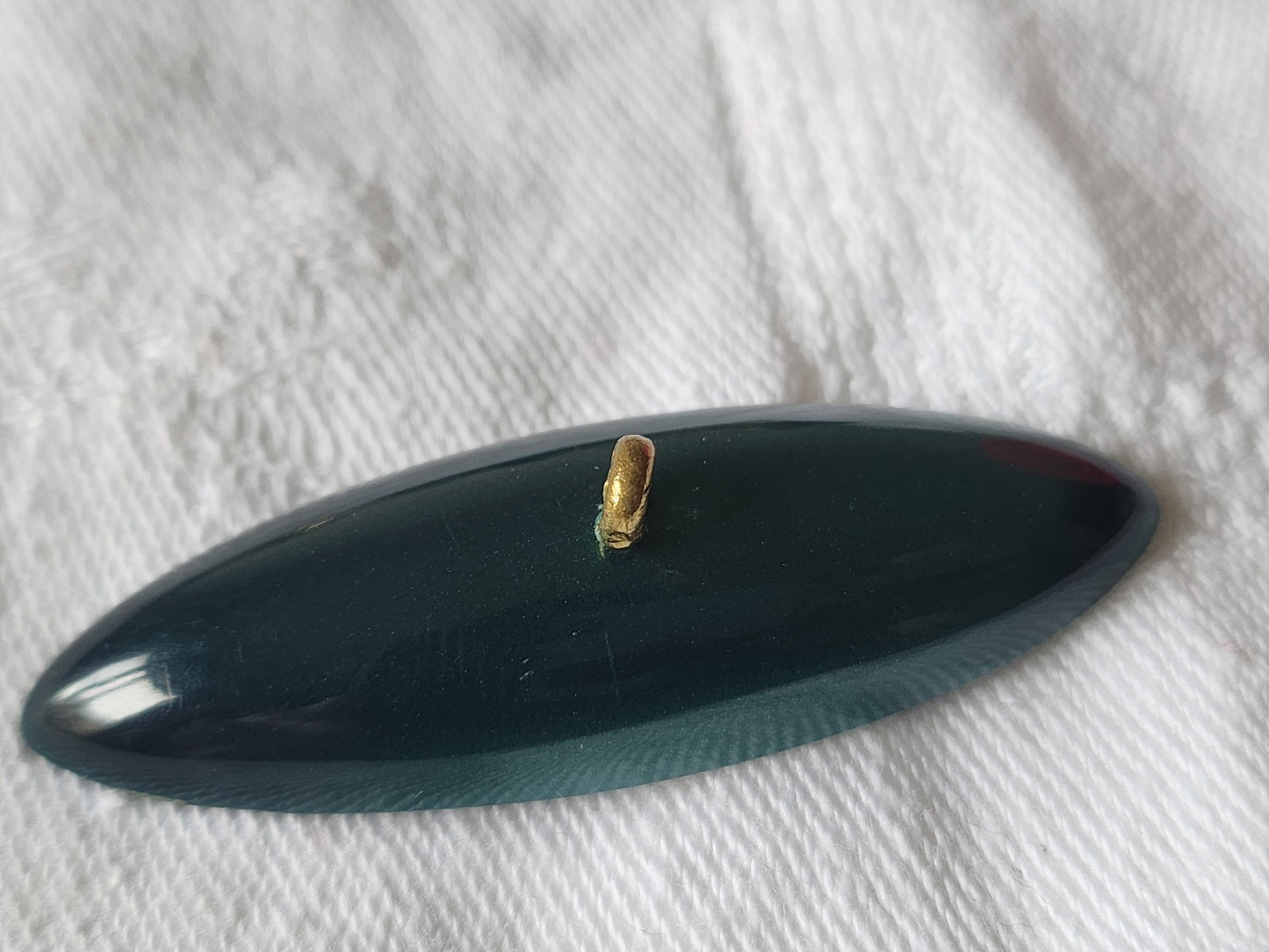 collection trés long bouton ancien vert vintage 4,8 cm G12K