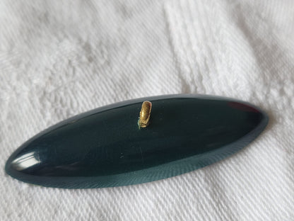 collection trés long bouton ancien vert vintage 4,8 cm G12K
