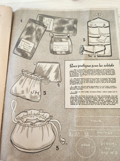 Mode du jour 1939 n°971 deux tissus c chic  robes garnies de tricot
