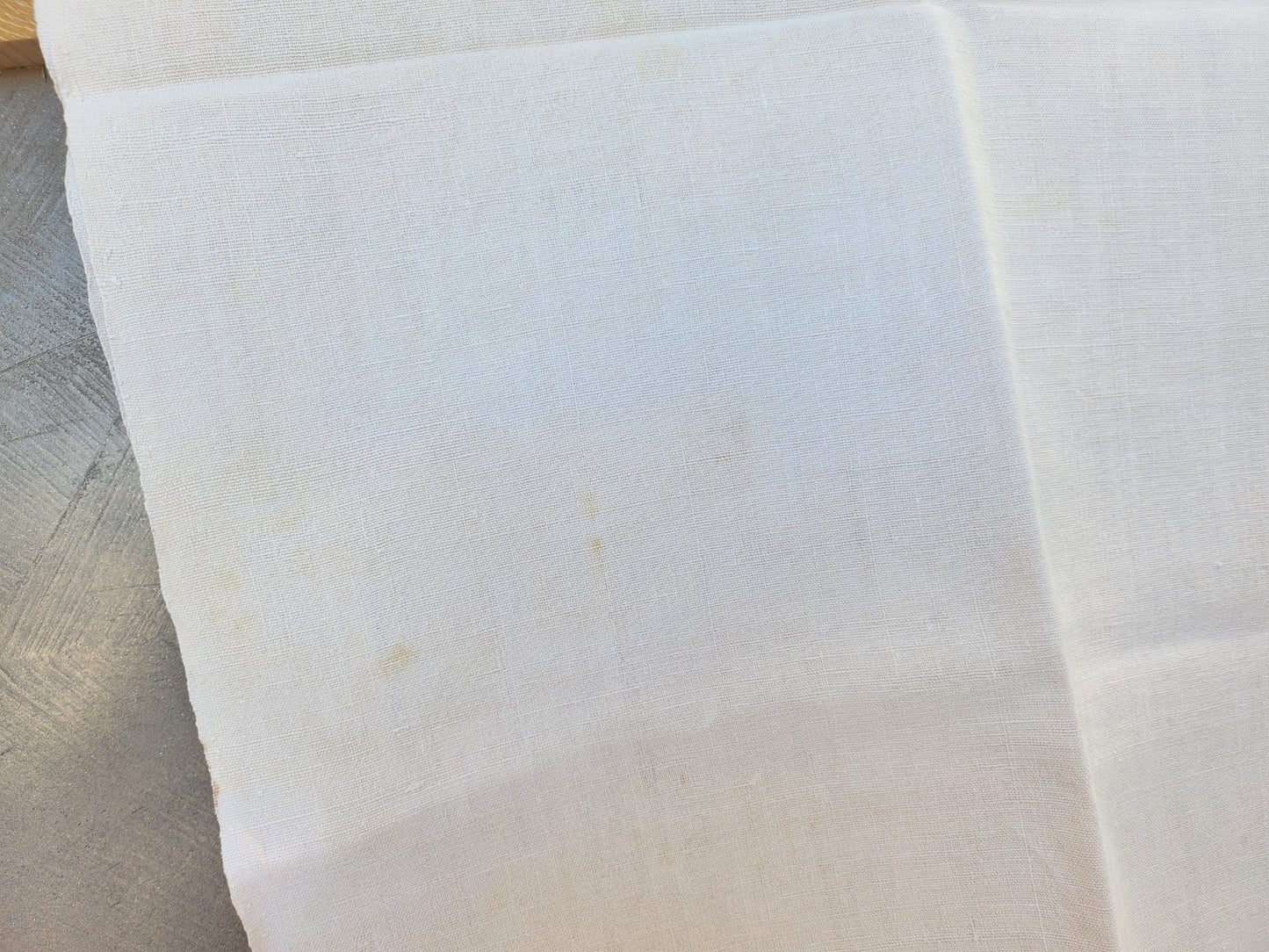 Ancien coupon de tissu toile épaisse 110 cm sur 167 cm B6