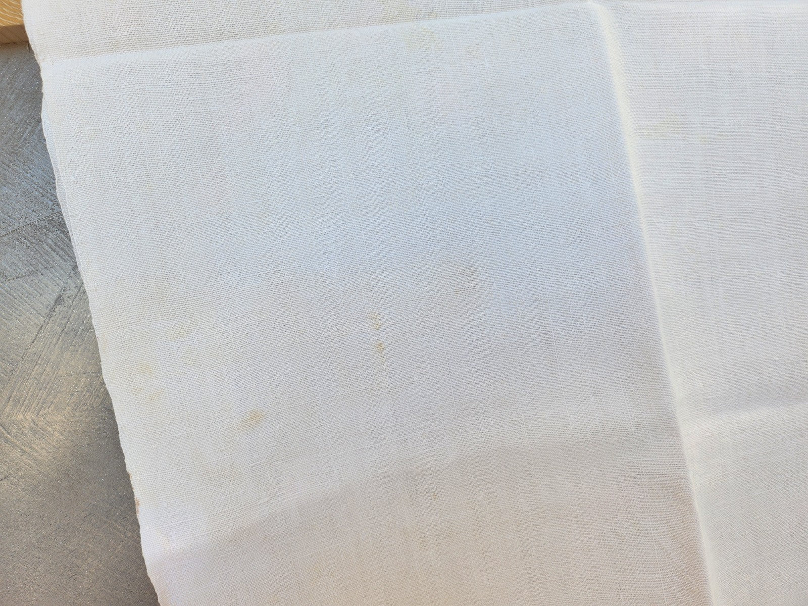 Ancien coupon de tissu toile épaisse 110 cm sur 167 cm B6