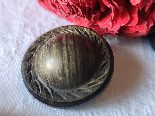 collection bouton vintage imitation bois 2,6 cm G7G
