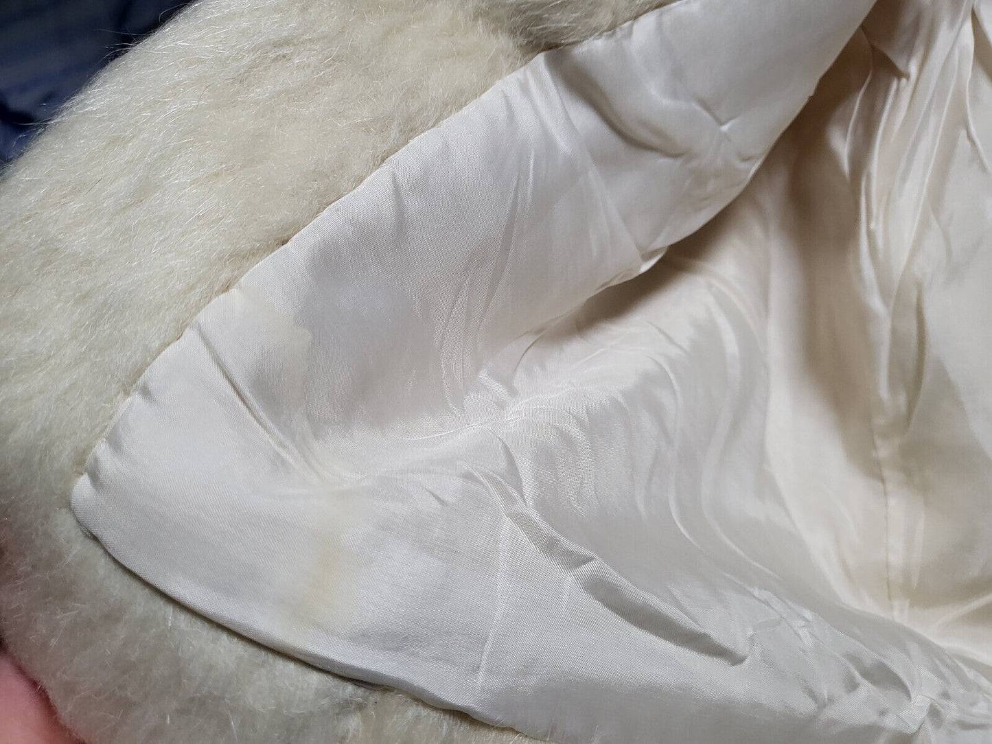 Etole ancienne vintage cape dessus d'épaule petite taille femme 34 crème B5