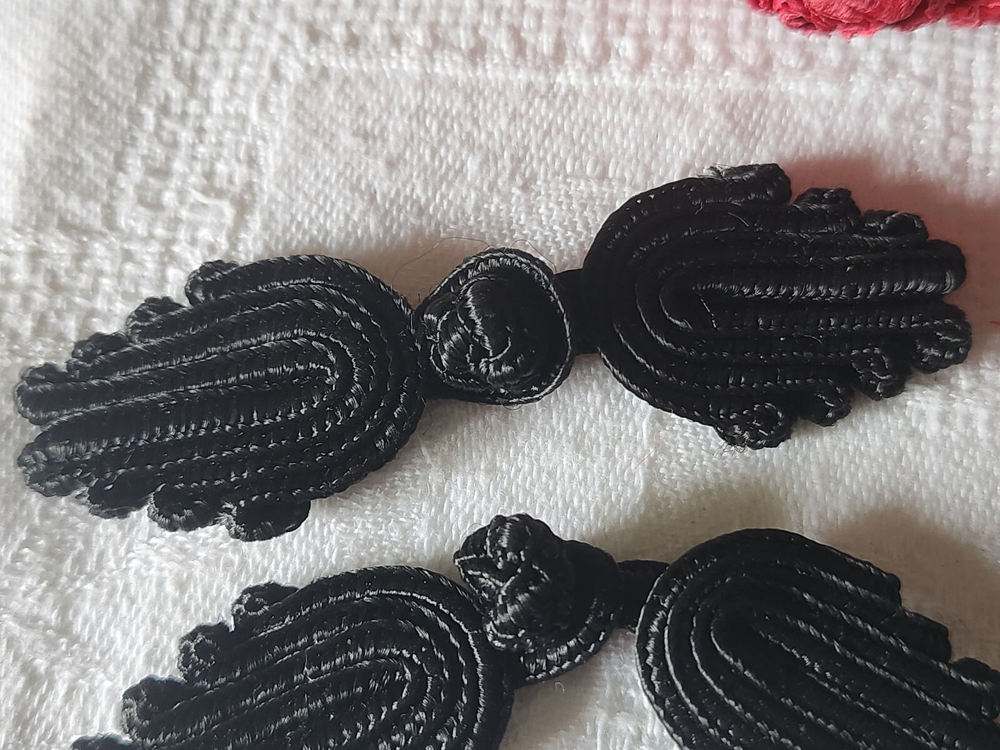 Lot 2 fermoirs brandebourgs ancien couture création bijoux sac pochette ref 1159