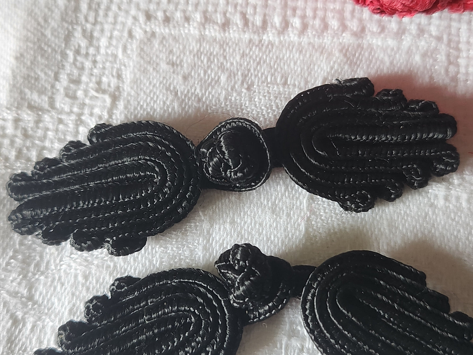 Lot 2 fermoirs brandebourgs ancien couture création bijoux sac pochette ref 1159