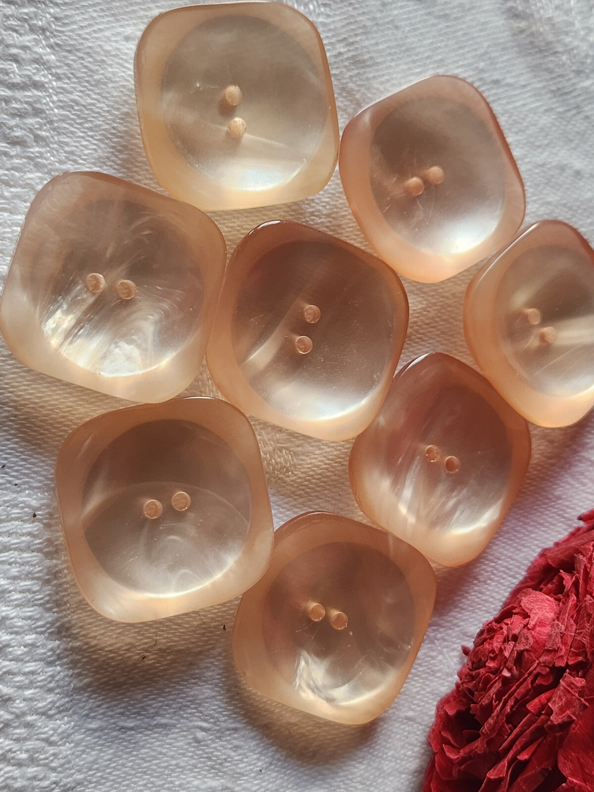 Duo boutons anciens en verre bleu ovale trés typé  1,5 sur 1,8 cm G8L