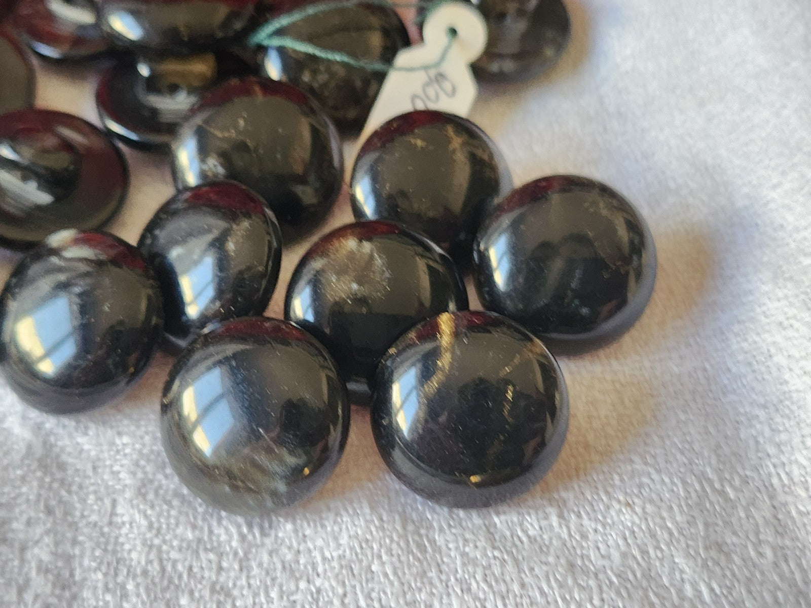 Lot 18 boutons vintage marron moucheté 1,7 cm ref 6127