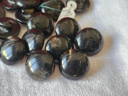 Lot 18 boutons vintage marron moucheté 1,7 cm ref 6127