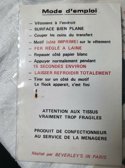 Lot 4 patchs broderie année 80 customisation couture thermocollant N°2 T17