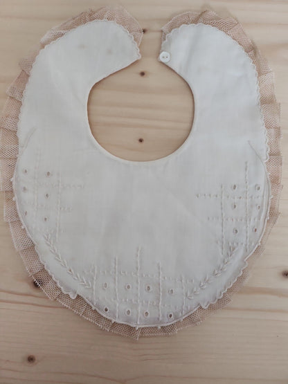 Lot 22 bavoirs anciens bebe poupée vintage à nettoyer B4
