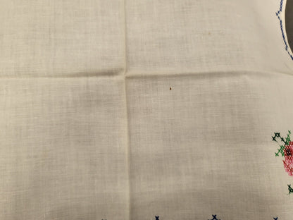 Lot 6 serviettes jamais utilisées beige point de croix anciennes 40 sur 39 B6