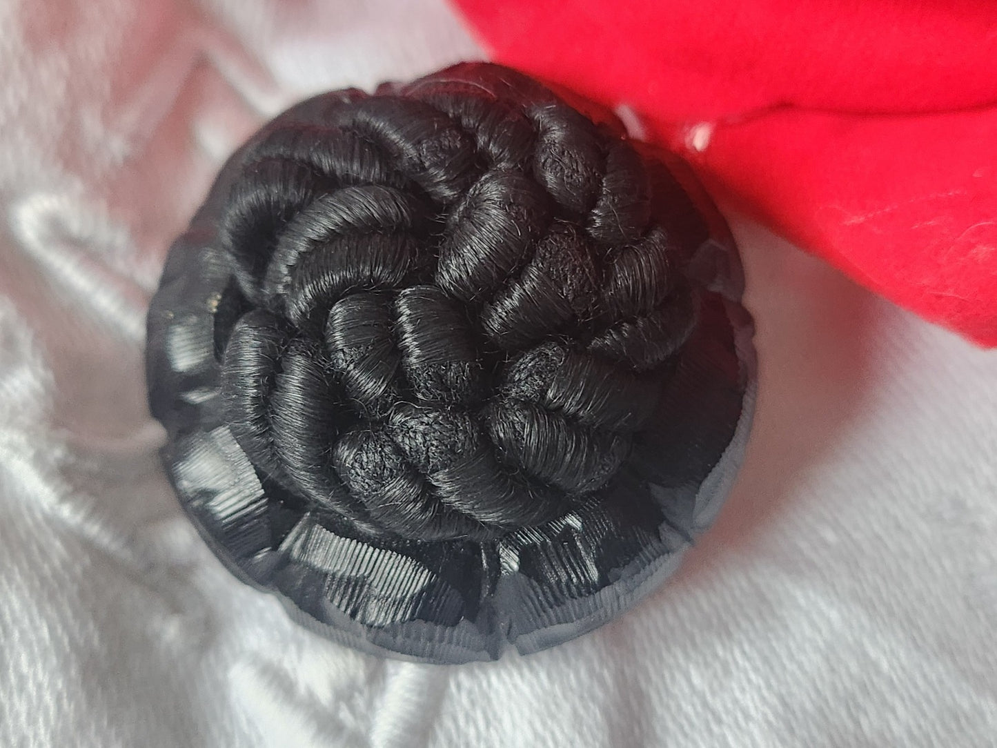 Volumineux bouton vintage passementerie dome gros 3,4 cm ref 3261