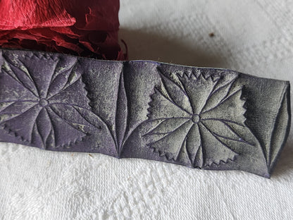 Tampon ancien sans support frise broderie collection fleur  n°59
