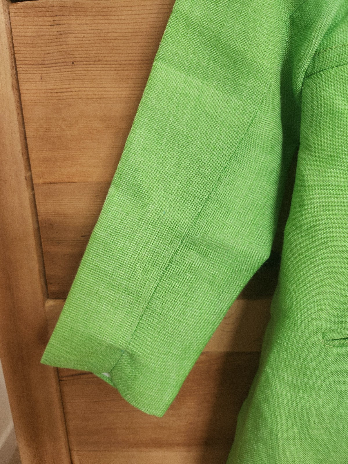 Ancienne veste vintage manteau enfant vert jamais porté comme neuve ref portant