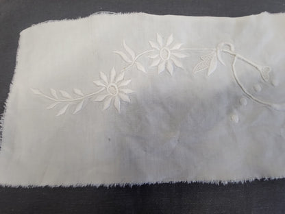 longue broderie ancienne feston pour création incrustation 24 cm  B6