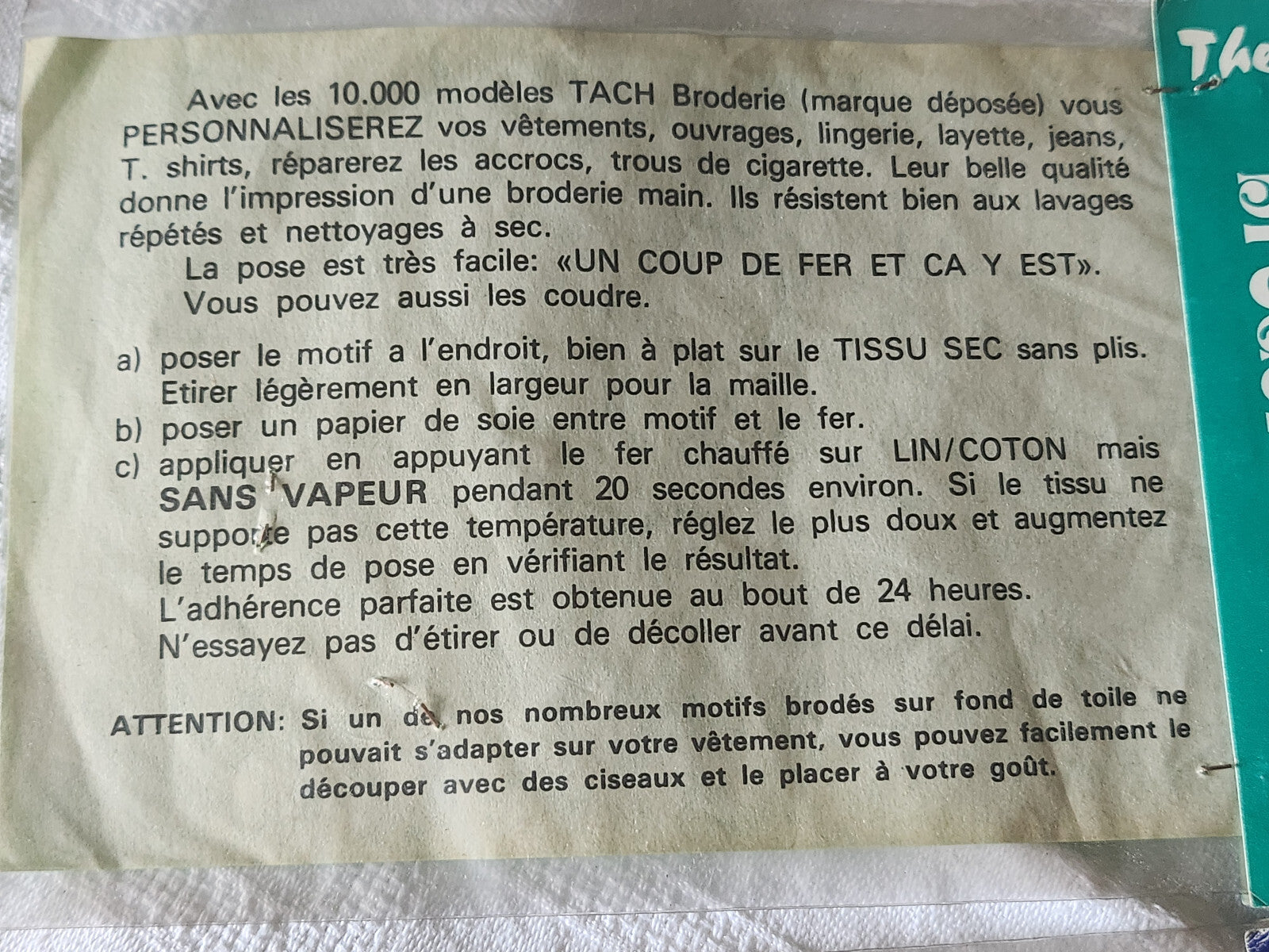 Duo anciens patch vintage thermocollant "poule champignon"  customisation T14