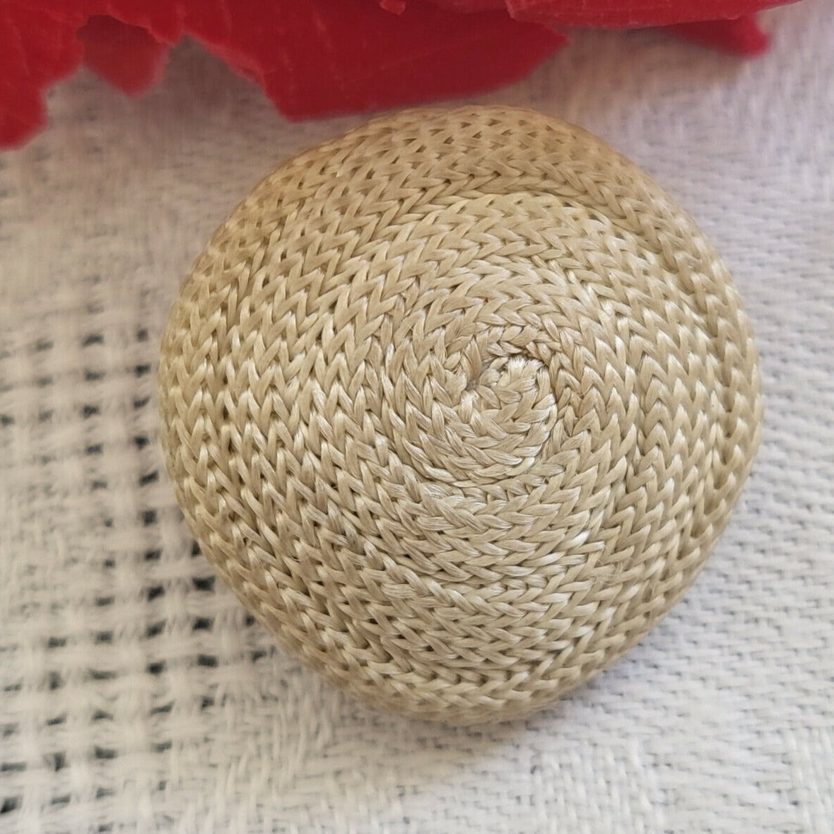 Bouton vintage en résine passementerie à pied métal 2,2 cm G3G collection