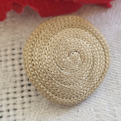 Bouton vintage en résine passementerie à pied métal 2,2 cm G3G collection
