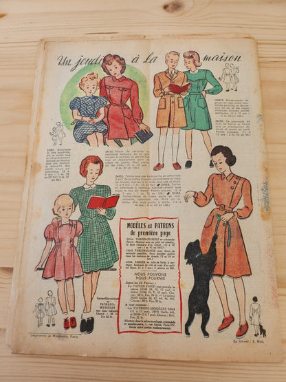 Le petit echo de la mode 1948 n°6 a tables les touts petits  notes d'élégance