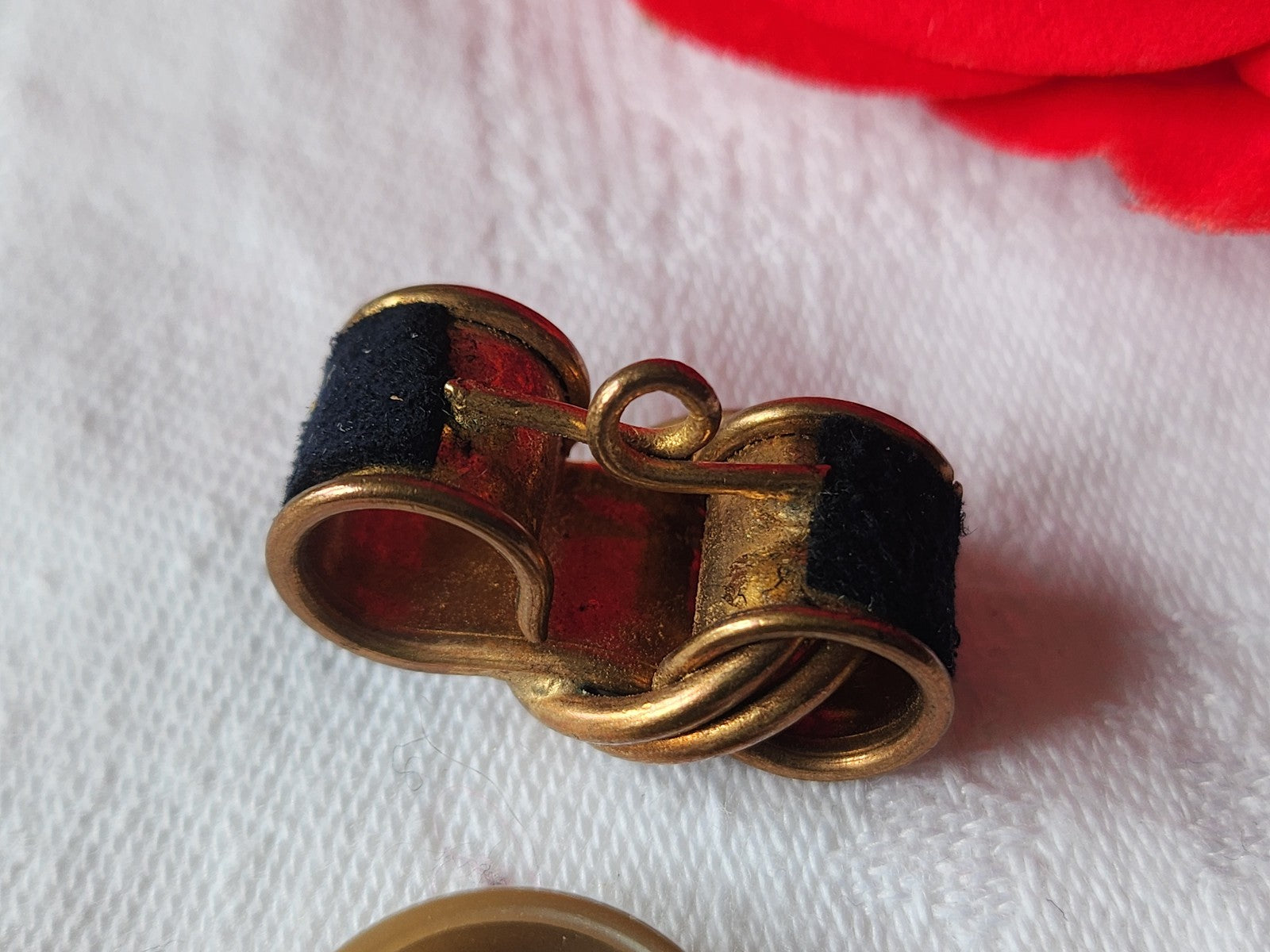 Collection bouton ancien en métal ornement parurier 2,6 cm G12A