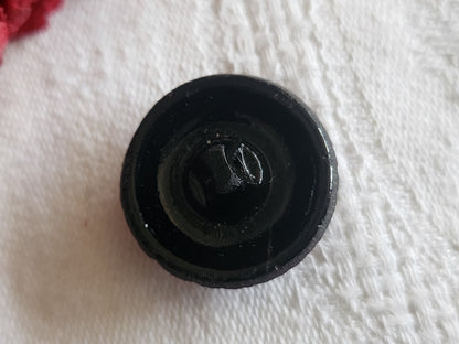 Bouton vintage en verre violet mordoré 2,2 cm G7J