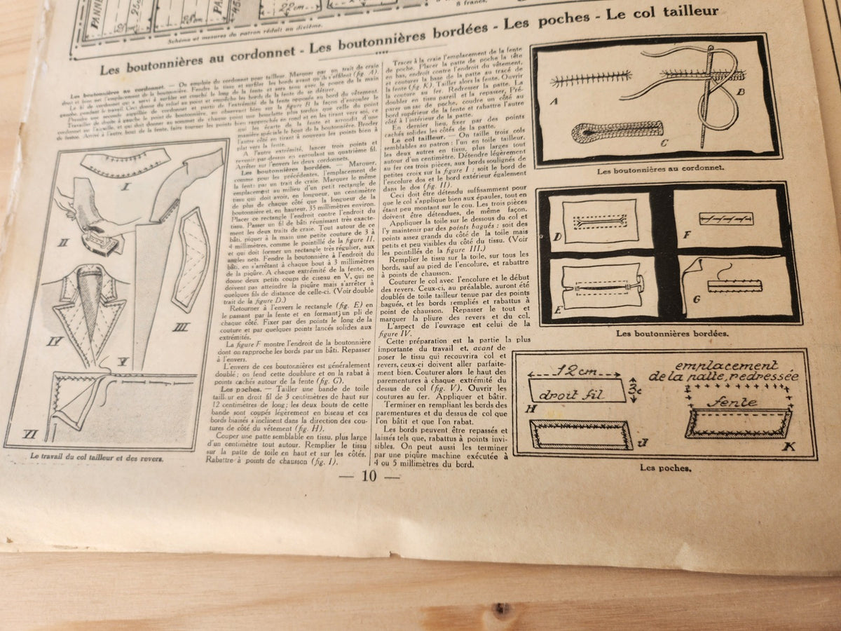 La mode française journal avril 1935 n°16 patrons conseils coupe Pâques
