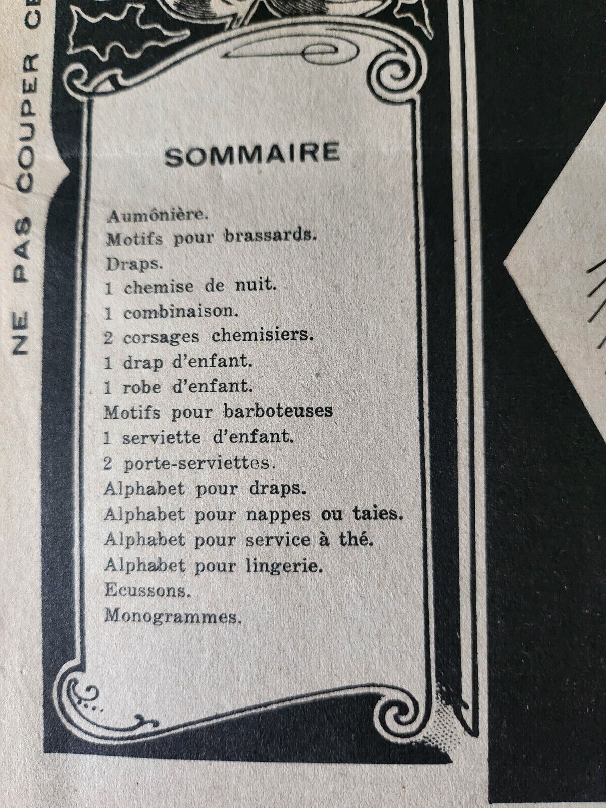 Le journal des brodeuses 1953  n° 696 lingerie aumônière brassards alphabet