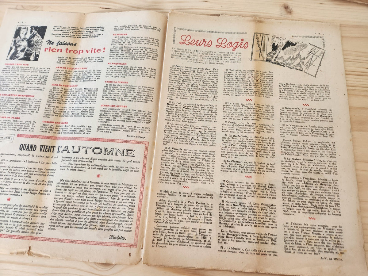 Le petit echo de la mode 1948 n°41 vêtement nuit enfant fleur sur tulle