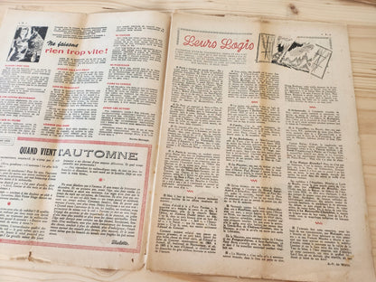 Le petit echo de la mode 1948 n°41 vêtement nuit enfant fleur sur tulle