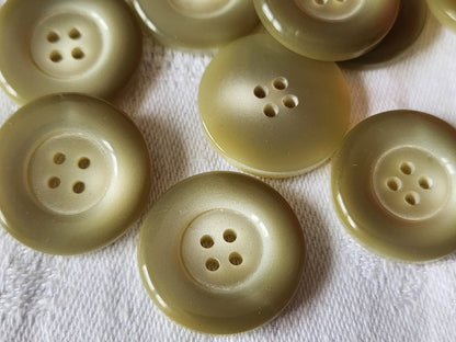 Lot 9 boutons vintage gris à trous 2,2 cm ref 2299