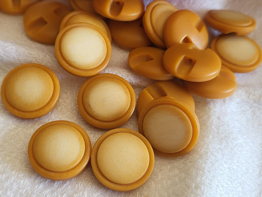 lot 11 boutons vintage camel degradé pied 1,8 cm ref 3370