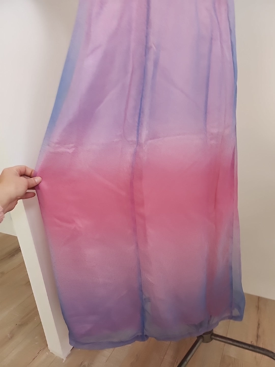 Pur vintage robe longue chemise de  nuit? année 60 damasT34/36?   ref portant