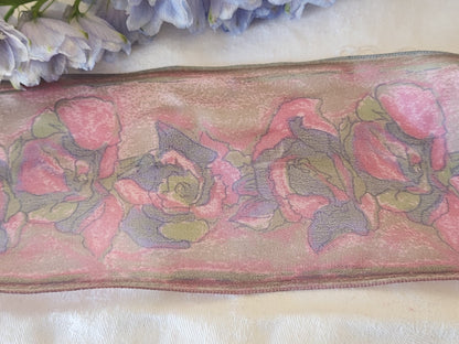 Large galon ruban  vintage sur 9,8 cm année 80/90 au métre B9
