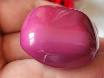 Enorme bouton vintage 3,3 cm imposant rose fushia lourd ref 3870 **