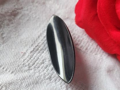 collection trés long bouton ancien noir etroit   vintage 4,7 cm ref 5108