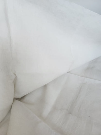 Ancien coupon de tissu en lin toile doux 185 sur 78 cm B5